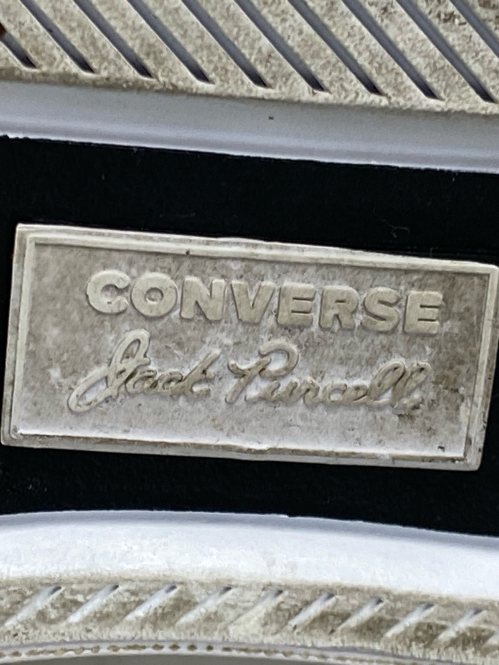 Converse Jack Purcell sneaker canvas low-top signature "smile" toe cap M12 W13.5 - Picture 13 of 15